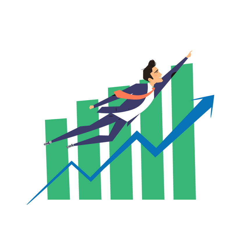 Growth and education illustration